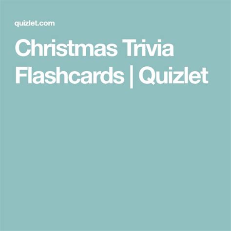 christmas quizlet|christmas trivia cards quizlet.